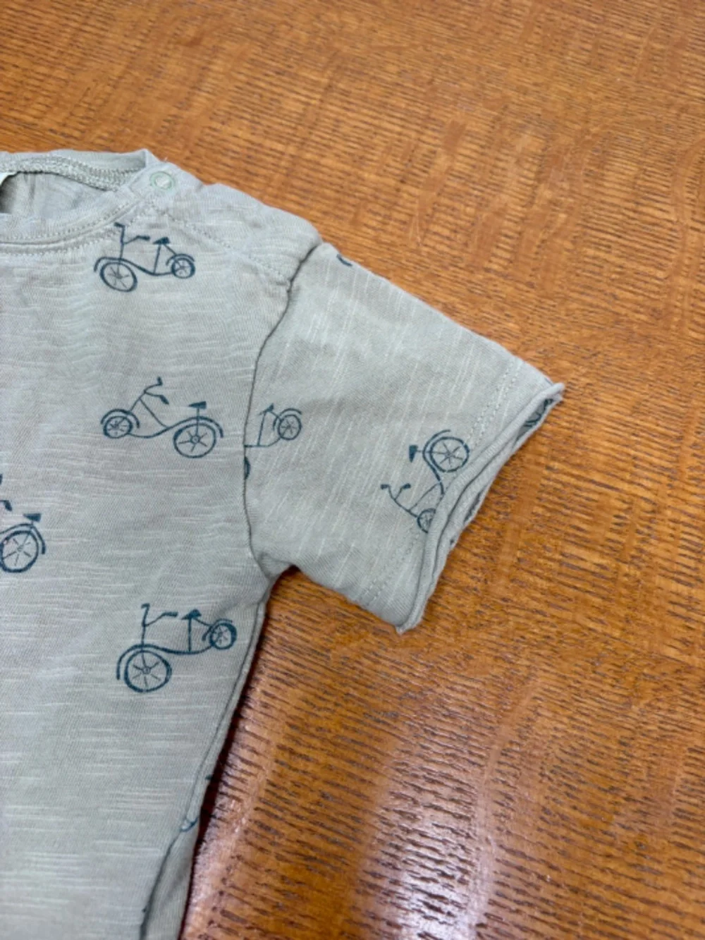 Rylee + Cru Baby Boy Bikes Raw Edge T-Shirt | Sage - 6-12 Months